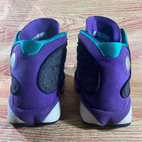 JORDAN 13 GS ULTRA VIOLET TEAL Sneakers 7 Youth - Picture 7 of 9